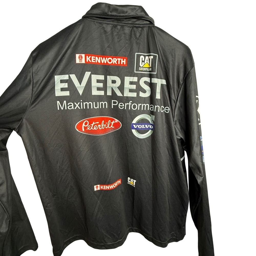 Everest‎ Maximum Performance Trucking Jacket Men's Large  Black Graphic Full Zip